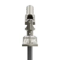 Geiger Gelenklager 45°- G031 | Grundplatte 22 x 85 mm | Kurbelzapfen 11,9 mm | 7 mm Sechskant - Länge 300 mm