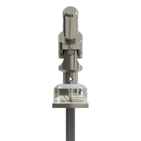 Geiger Gelenklager 45°- G032 | Grundplatte 22 x 85 mm | Kurbelzapfen 11,9 mm | 8 mm Vierkant - Länge 300 mm