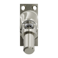 Geiger Gelenklager 45°- G035 | Grundplatte 22 x 52 mm | Kurbelzapfen 11,9 mm | 8 mm Vierkant - Länge 300 mm