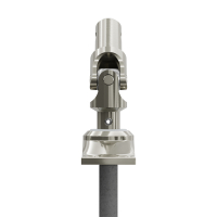 Geiger Gelenklager 45°- G035 | Grundplatte 22 x 52 mm | Kurbelzapfen 11,9 mm | 8 mm Vierkant - Länge 300 mm