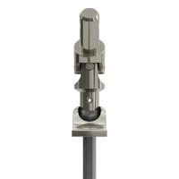 Geiger Gelenklager 45°- G039 | Grundplatte 17 x 73 mm | Kurbelzapfen 9,9 mm | 6 mm Sechskant - Länge 300 mm