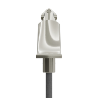 Geiger Gelenklager 90°- G070 | Grundplatte 22 x 85 mm | Kurbelzapfen 11,9 mm | 6 mm Vierkant - Länge 300 mm