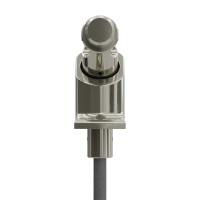 Geiger Gelenklager 90°- G070 | Grundplatte 22 x 85 mm | Kurbelzapfen 11,9 mm | 6 mm Vierkant - Länge 300 mm