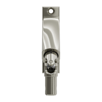 Geiger Gelenklager 90°- G071 | Grundplatte 22 x 85 mm | Kurbelzapfen 13,9 mm | 8 mm Vierkant - Länge 300 mm