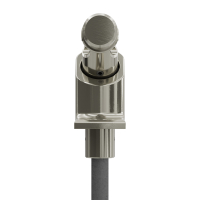 Geiger Gelenklager 90°- G071 | Grundplatte 22 x 85 mm | Kurbelzapfen 13,9 mm | 8 mm Vierkant - Länge 300 mm