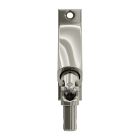 Geiger Gelenklager 90°- G074 | Grundplatte 22 x 85 mm | Kurbelzapfen 11,9 mm | 8 mm Vierkant - Länge 300 mm