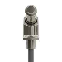 Geiger Gelenklager 90°- G074 | Grundplatte 22 x 85 mm | Kurbelzapfen 11,9 mm | 8 mm Vierkant - Länge 300 mm