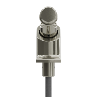 Geiger Gelenklager 90°- G077 | Grundplatte 22 x 85 mm | Kurbelzapfen 13,9 mm | 6 mm Vierkant - Länge 300 mm