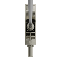 Geiger Gelenklager 90°- G093 | Grundplatte 22 x 85 mm | Kurbelzapfen 11,9 mm | 6 mm Sechskant - Länge 500 mm