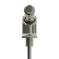 Geiger Gelenklager 90°- G093 | Grundplatte 22 x 85 mm | Kurbelzapfen 11,9 mm | 6 mm Sechskant - Länge 500 mm