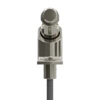 Geiger Gelenklager 90°- G094 | Grundplatte 22 x 85 mm | Kurbelzapfen 11,9 mm | 6 mm Vierkant - Länge 500 mm