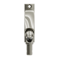 Geiger Gelenklager 90°- G096 | Grundplatte 22 x 85 mm | Kurbelzapfen 11,9 mm | 8 mm Vierkant - Länge 500 mm