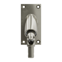 Geiger Gelenklager 90°- G079 | Grundplatte 42 x 85 mm | Kurbelzapfen 11,9 mm | 6 mm Vierkant - Länge 300 mm