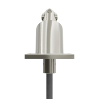 Geiger Gelenklager 90°- G079 | Grundplatte 42 x 85 mm | Kurbelzapfen 11,9 mm | 6 mm Vierkant - Länge 300 mm