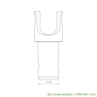 Geiger Gelenklager 45°- G098 | KS Grundplatte 26 x 52 mm | Kurbelzapfen 11,9 mm | 6 mm Vierkant - Länge 300 mm