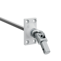 Geiger Gelenklager 45°- G098 | KS Grundplatte 26 x 52 mm | Kurbelzapfen 11,9 mm | 6 mm Vierkant - Länge 300 mm