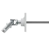 Geiger Gelenklager 45°- G098 | KS Grundplatte 26 x 52 mm | Kurbelzapfen 11,9 mm | 6 mm Vierkant - Länge 300 mm