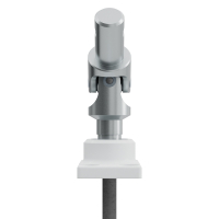 Geiger Gelenklager 45°- G098 | KS Grundplatte 26 x 52 mm | Kurbelzapfen 11,9 mm | 6 mm Vierkant - Länge 300 mm