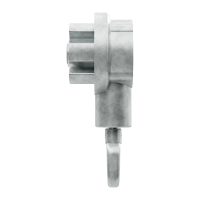 Geiger Markisengetriebe MKG 136 | 7,8:1 | blank | für 70 mm Nutrohr | Zinköse | mit Endanschlag