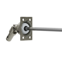 Geiger Gelenklager 45°- G049 | Grundplatte 27 x 45 mm | Kurbelzapfen 11,9 mm | 6 mm Sechskant - Länge 300 mm