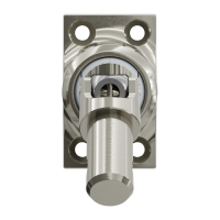 Geiger Gelenklager 45°- G049 | Grundplatte 27 x 45 mm | Kurbelzapfen 11,9 mm | 6 mm Sechskant - Länge 300 mm