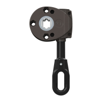 Geiger Markisengetriebe MSG 213 | 9:1 | braun | 13 mm Innenvierkant | ovale Kunststofföse | A = 68,5 mm
