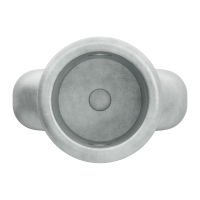 Geiger Öse für Markisengetriebe ZD 154 | Oval | Innenbohrung 15 mm rund | Querbohrung 4 mm