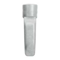 Geiger Ovale Öse aus Zinkdruckguss | Innenbohrung 12 mm rund | Querbohrung 4 mm