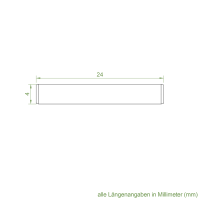 Geiger Spiralspannstift SPS16 | Nirosta | 4 mm | Länge 24 mm | blank