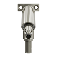 Geiger Gelenklager 90°- G084 | Grundplatte 42 x 68 mm | Kurbelzapfen 11,9 mm | 6 mm Sechskant - Länge 300 mm