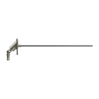 Geiger Gelenklager 90°- G084 | Grundplatte 42 x 68 mm | Kurbelzapfen 11,9 mm | 6 mm Sechskant - Länge 300 mm