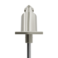 Geiger Gelenklager 90°- G084 | Grundplatte 42 x 68 mm | Kurbelzapfen 11,9 mm | 6 mm Sechskant - Länge 300 mm