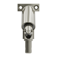 Geiger Gelenklager 90°- G085 | Grundplatte 42 x 68 mm | Kurbelzapfen 11,9 mm | 6 mm Vierkant - Länge 300 mm