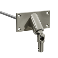 Geiger Gelenklager 90°- G090 | Grundplatte 85 x 42 mm | Kurbelzapfen 11,9 mm | 6 mm Sechskant - Länge 300 mm