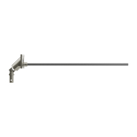Geiger Gelenklager 90°- G090 | Grundplatte 85 x 42 mm | Kurbelzapfen 11,9 mm | 6 mm Sechskant - Länge 300 mm