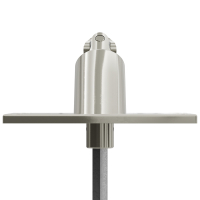 Geiger Gelenklager 90°- G090 | Grundplatte 85 x 42 mm | Kurbelzapfen 11,9 mm | 6 mm Sechskant - Länge 300 mm