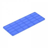 Verglasungsklotz in blau.