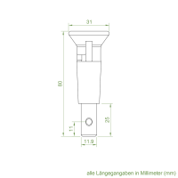 Geiger Kupplungstrichter mit Zapfen | Zapfen 11,9 mm | Aufnahme 11,9 mm