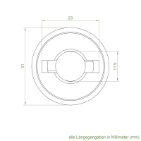 Geiger Kupplungstrichter mit Zapfen | Zapfen 11,9 mm | Aufnahme 11,9 mm
