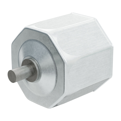 Stahl-Walzenkapsel mit 12 mm Zapfen.