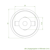 Geiger Kupplungstrichter mit Zapfen | Zapfen 11,9 mm | Aufnahme 13,9 mm