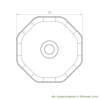 Stahl-Walzenkapsel SW 70 | Länge 110 mm | mit 12 mm Zapfen | verstellbar