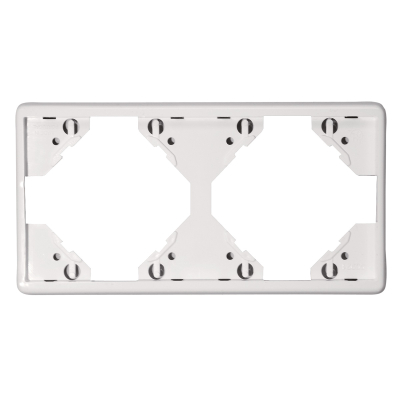 Kaiser Nienhaus 2-fach-Rahmen für waagerechte Montage | weiß