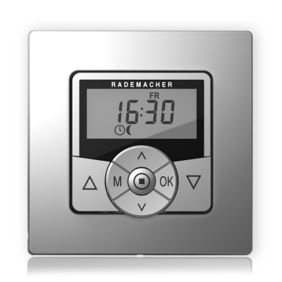 Rademacher Zeitschaltuhr Troll Standard 5620-AL in Aluminium Optik.