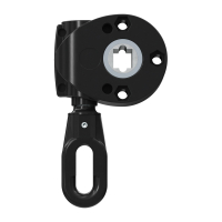 Geiger Markisengetriebe MSG 214 | 9:1  | schwarz | 13 mm Innenvierkant | ovale Kunststofföse | A = 41 mm