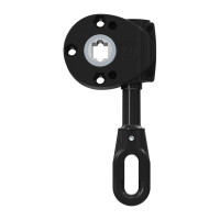 Geiger Markisengetriebe MSG 215 | 9:1 | schwarz | 13 mm Innenvierkant | ovale Kunststofföse | A = 68,5 mm
