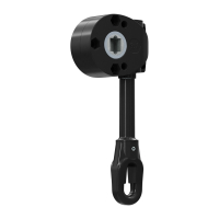 Geiger Schneckengetriebe für Markisen | Untersetzung 9:1 | mit Kunststofföse | RAL 9005 schwarz | A = 98,5 mm