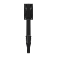 Geiger Schneckengetriebe für Markisen | Untersetzung 9:1 | mit Kunststofföse | RAL 9005 schwarz | A = 98,5 mm