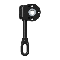 Geiger Schneckengetriebe für Markisen | Untersetzung 9:1 | mit Kunststofföse | RAL 9005 schwarz | A = 98,5 mm
