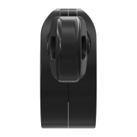Geiger Schneckengetriebe für Markisen | Untersetzung 9:1 | mit Kunststofföse | RAL 9005 schwarz | A = 98,5 mm